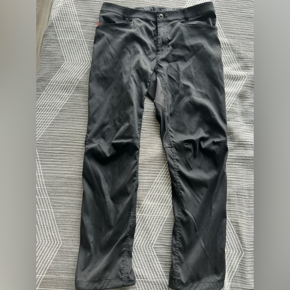 North Face, men’s size 34 x 32 rock climbing pants, color black